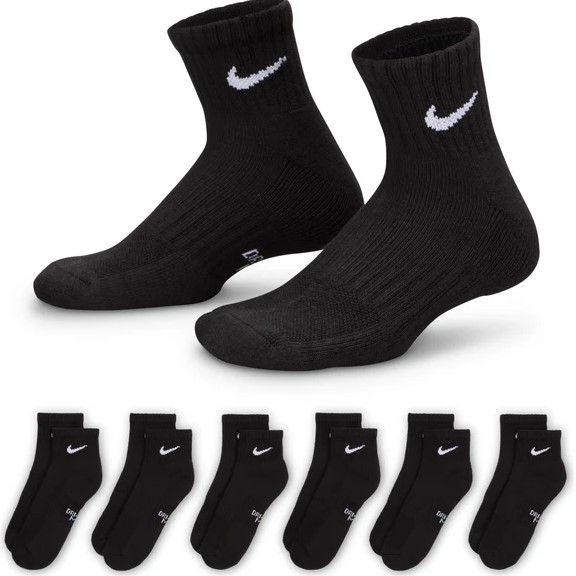 שישיית גרבי נייק Nike Cushioned Ankle Socks | נוער