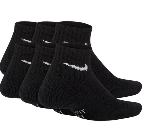 שישיית גרבי נייק Nike Cushioned Ankle Socks | נוער