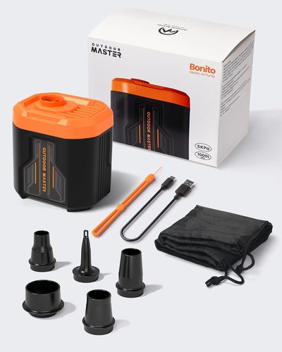 משאבה חשמלית נטענת לניפוח מזרונים וסירות OUTDOOR MASTER