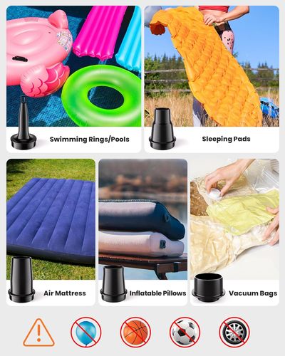 משאבה חשמלית נטענת לניפוח מזרונים וסירות OUTDOOR MASTER