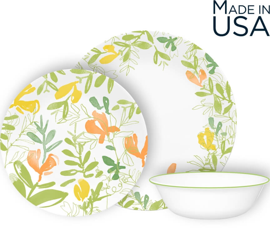 סט קורנינג 12 חלקים, קורנינג פירות | Corning Ware Contemporary Fruit