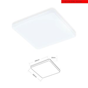 IP54 18W 3000K פלפון רים לד מרובע  מוגן מים