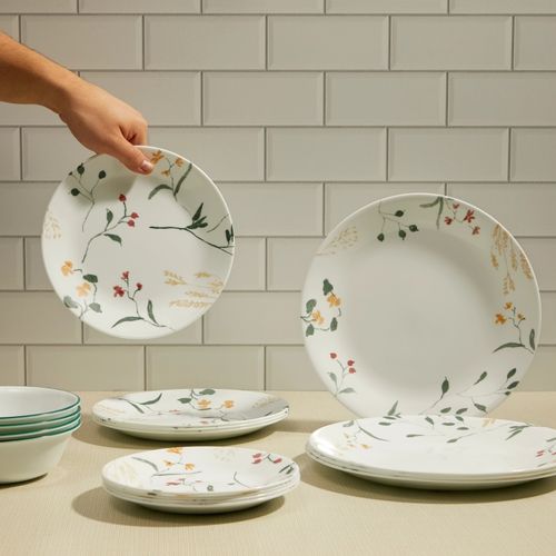 סט צלחות 12 חלקים, וויילדפלאור סקטר | Corning Ware Wildflower Scatter