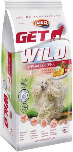 גט ווילד Get Wild היפואלרגני כבש אורז ותפוח 15 ק"ג