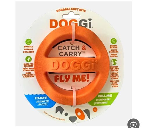  DOGGi – טבעת זריקה לכלבים FLOAT & CARRY | צעצוע מעופף עמיד וצף