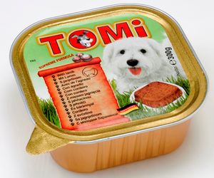 מעדן TOMI לכלבים בטעם כבש 300 גרם