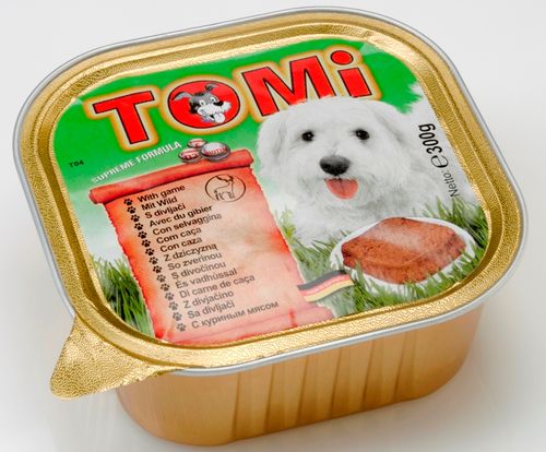 מעדן  TOMI לכלבים בטעם בשר צייד 300 גרם