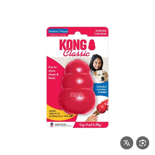  KONG Classic Small – צעצוע לעיסה ואינטראקטיביות לכלבים קטנים