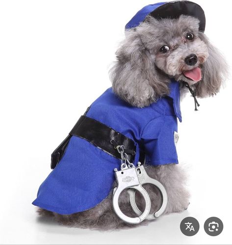 תחפושת שוטר לכלב – עם אזיקים ואביזרים - Police Dog Costume