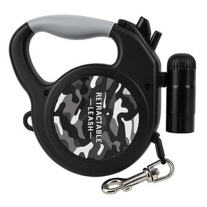 רצועה נגללת לכלבים עם פנס – Retractable Dog Leash with Light