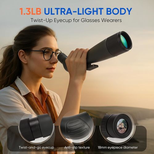 טלסקופ מקצועי לצפיה למרחקים  Spotting Scopes 20-60x60mm