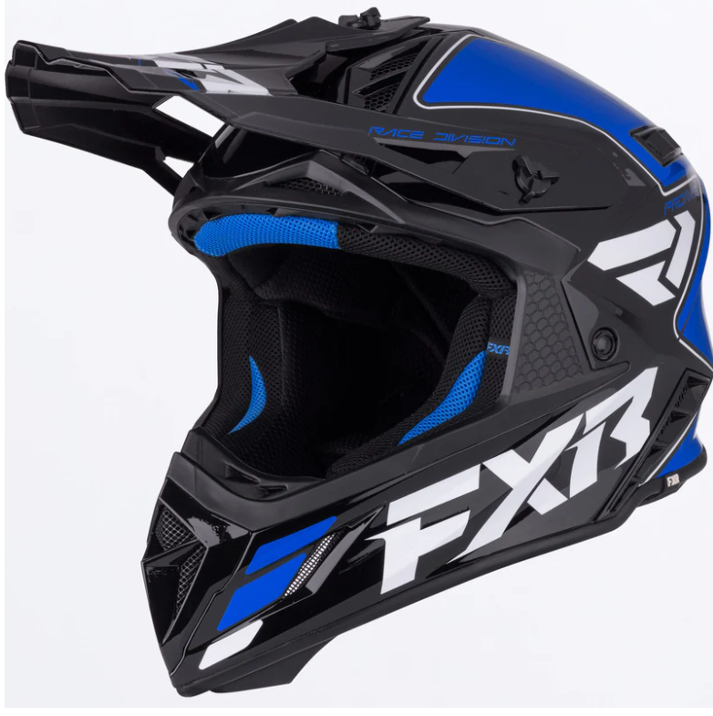 קסדה לאופנוע FXR RACING HELIUM RACE 2026 כחול\שחור 22.06