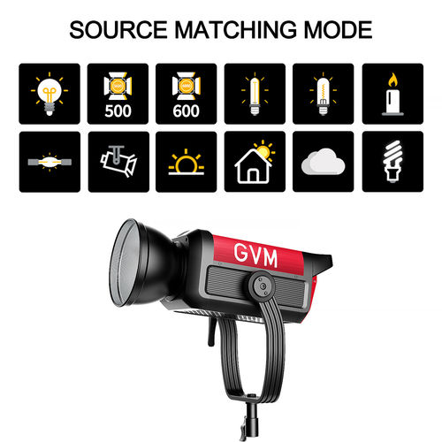 פנס לד GVM Pro SD650B Bi-Color