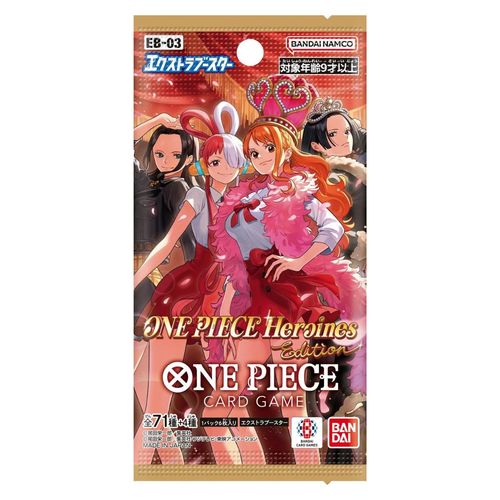 קלפי וואן פיס חבילת בוסטר יפני One Piece Card Game Extra Booster One Piece Heroines Edition (EB-03)
