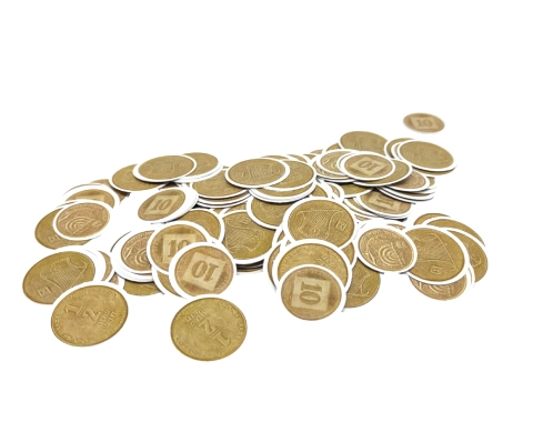 חיתוכי נייר מטבעות 2.6/2.2 ס"מ - 20 גרם