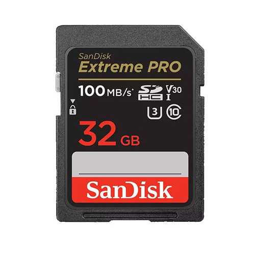 כרטיס זיכרון Extreme Pro SDHC  מבית Sandisk דגם SDSDXXO-032G-GN4IN בנפח 32GB