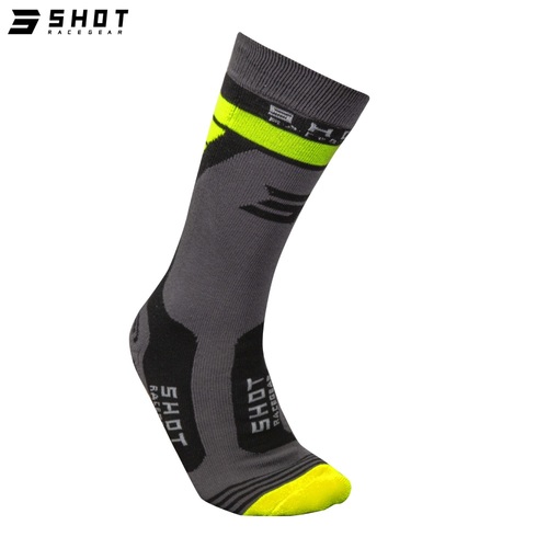 גרבי רכיבה ילדים SHOT Race 2.0 שחור/צהוב