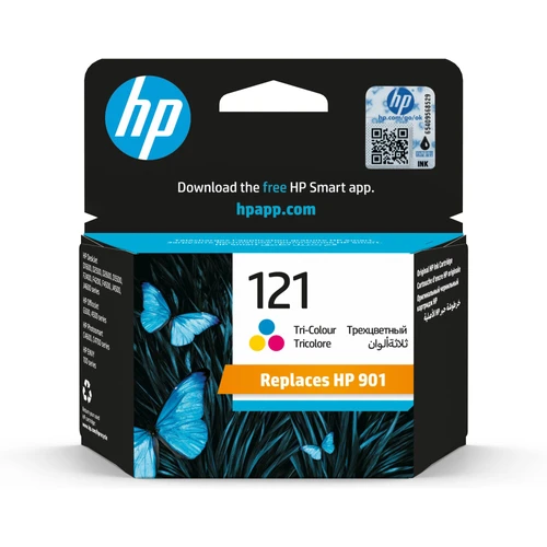 דיו צבעוני מקורי HP 121 CC643HE (הספק 165 דף)