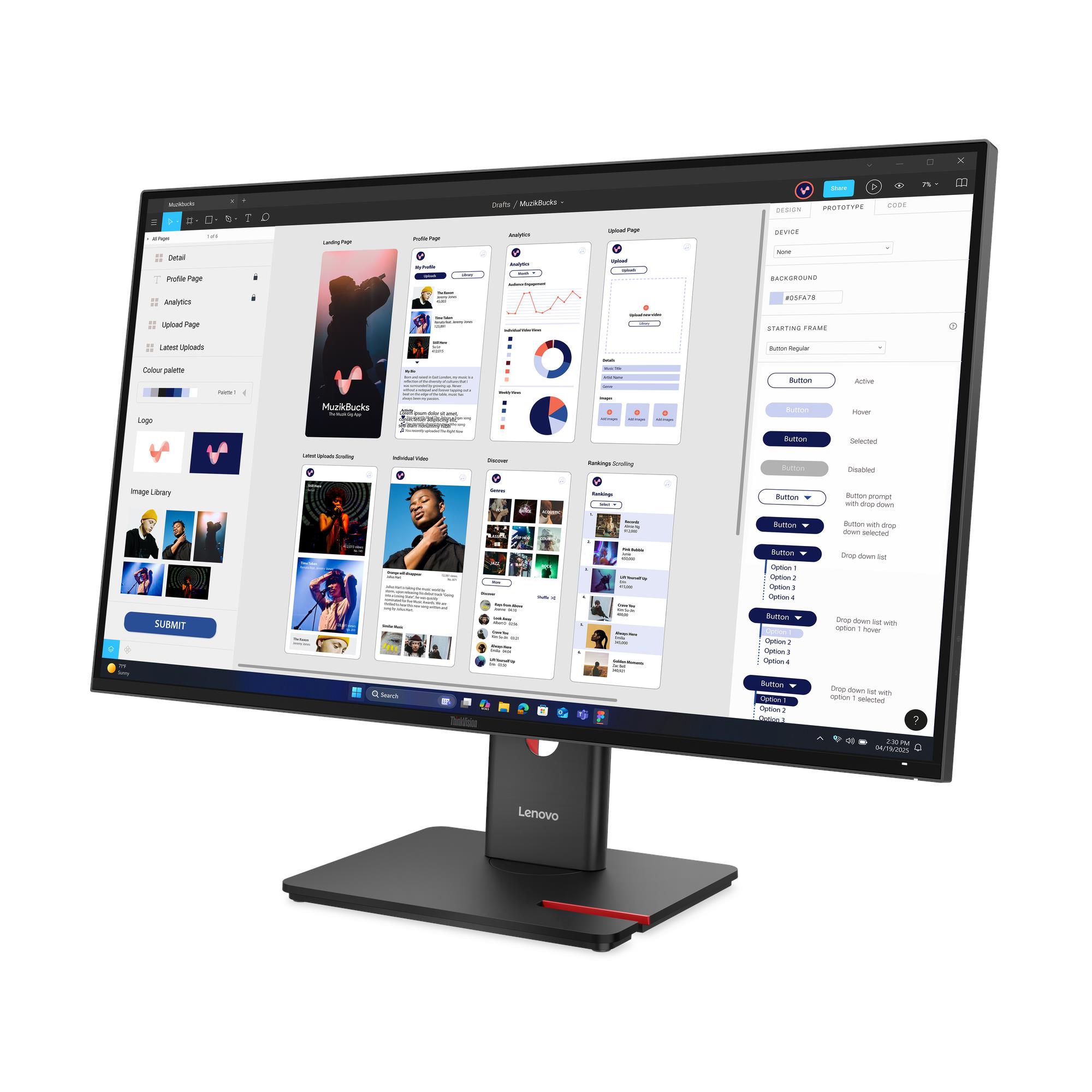 מסך מחשב Lenovo ThinkVision E27-40 64BCMAT4IS לנובו