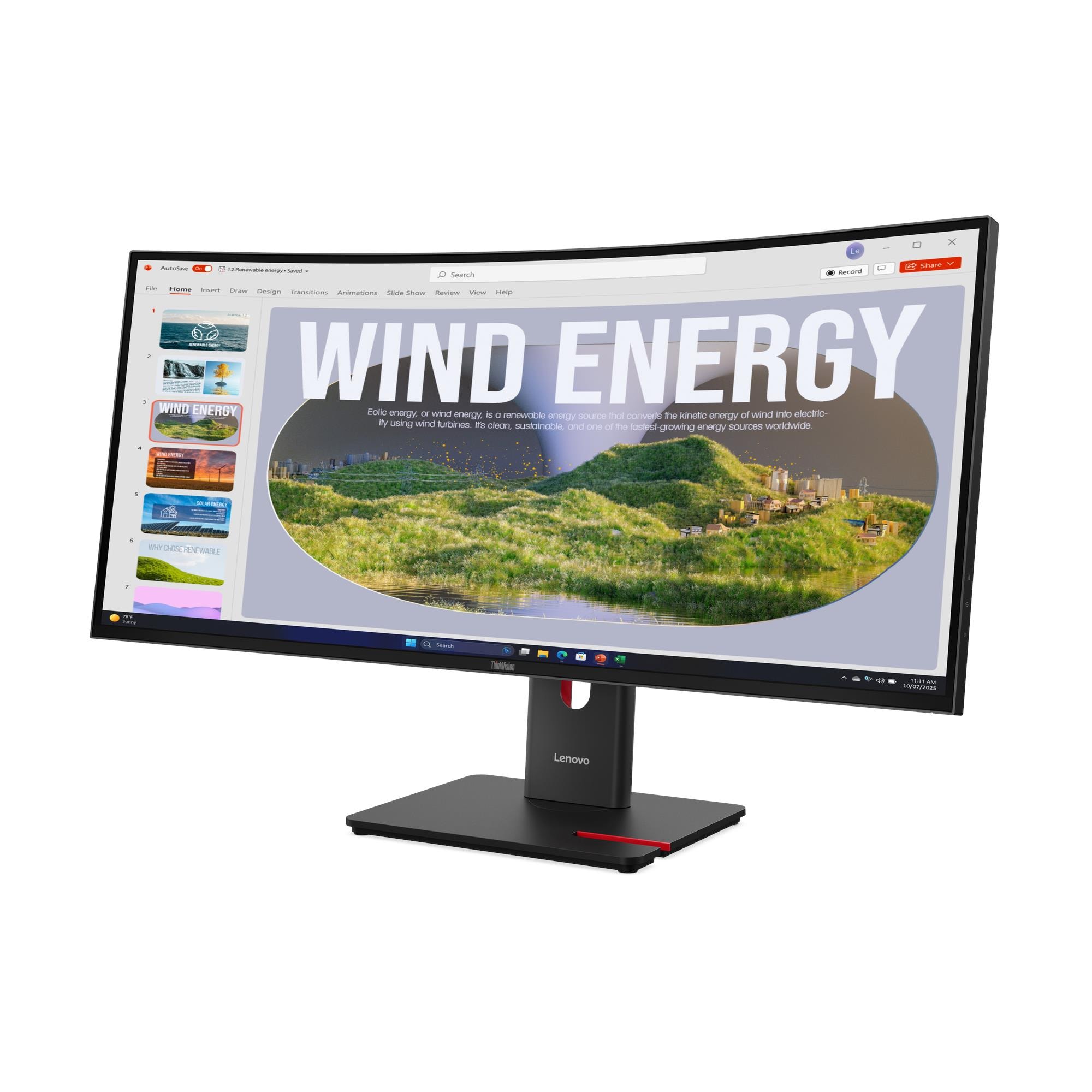 מסך מחשב Lenovo ThinkVision T34WD-40 64AEGAT1IS UWQHD לנובו