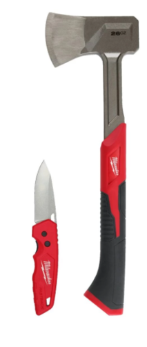  סט גרזן וסכין איכותי ומקצועי - סדרת FASTBACK™ מבית Milwaukee Tools - יבואן רשמי