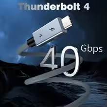 כבל Thunderbolt 4 40Gbps USB Type C Fast charging