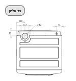 מייבש כביסה בגז Rinnai דגם RDT-90-IS-W, קיבולת 9 ק