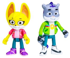 זוג בובת משחק בגובה 8 ס"מ - סאם וקיט מחקירות חייתיות