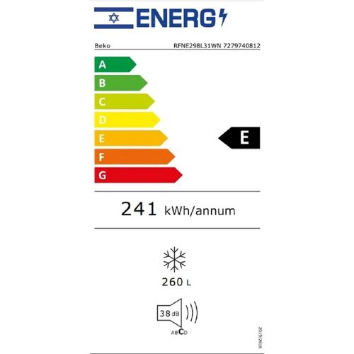מקפיא 7 מגירות דגם RFNE298L31WN לבן
