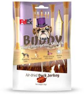 באדי חטיף לכלב היפואלרגני ברווז 80 גרם Buddy 