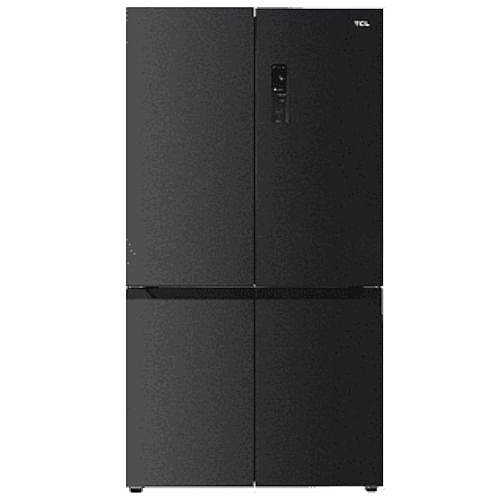מקרר 4 דלתות מקפיא תחתון 600 ליטר TCL C780CDBN גימור נירוסטה מושחרת-יבואן רשמי