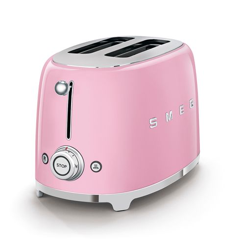 מצנם לשתי פרוסות, צבע ורוד ,מסדרת 50’s Retro Styleמבית SMEG דגם TSF01PKEU במלאי!!!