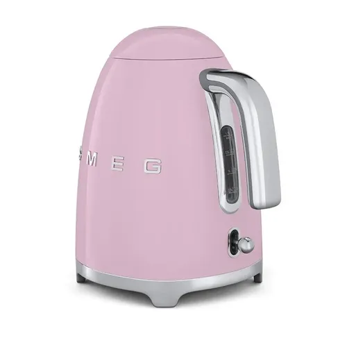 קומקום חשמלי בצבע ורוד מסדרת 50’s Retro Style,מבית SMEG דגם KLF03PKEU במלאי!!!