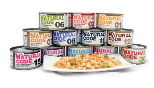 שימור NATURAL CODE נטורל קוד 01 פילה עוף לחתול 85 גר'  מגש 24 יחידות