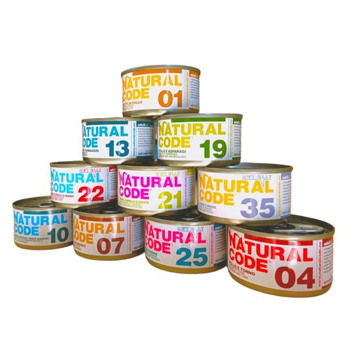 שימור NATURAL CODE נטורל קוד 04 עוף וטונה לחתול 85 גר