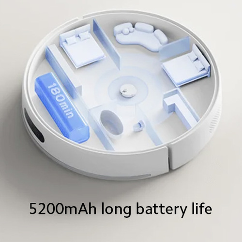  שואב אבק שוטף רובוטי שיאומי דגם Xiaomi Robot Vacuum S40 בצבע לבן 