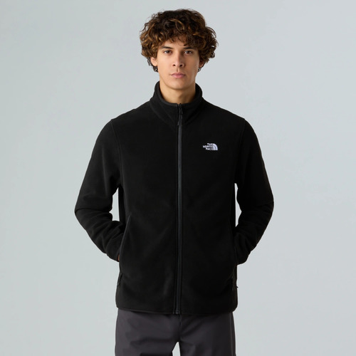 פליס גברים M GLACIER FLEECE JACKET בצבע שחור מבית THE NORTH FACE