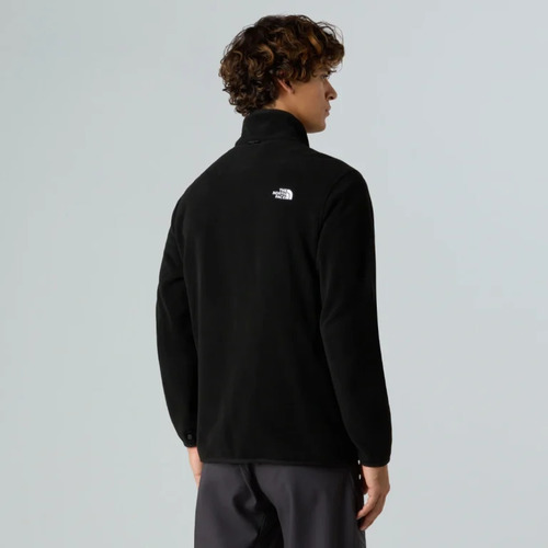 פליס גברים M GLACIER FLEECE JACKET בצבע שחור מבית THE NORTH FACE
