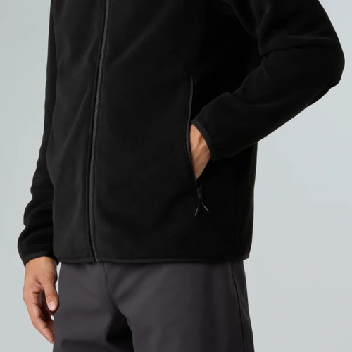 פליס גברים M GLACIER FLEECE JACKET בצבע שחור מבית THE NORTH FACE