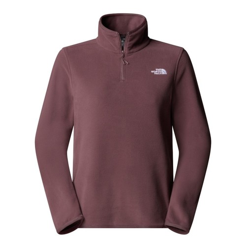 פליס נשים בצבע בורדו רבע רוכסן GLACIER 1/4 ZIP מבית THE NORTH FACE