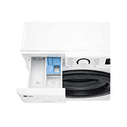 מכונת כביסה 10 ק''ג LG דגם WF10114WBW מהירות סחיטה מקסימלית: 1,400 סל״ד
