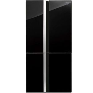 מקרר 4 דלתות 610 ליטר Sharp SJ-8942-BK זכוכית שחורה שארפ - נובמבר SALE!!!