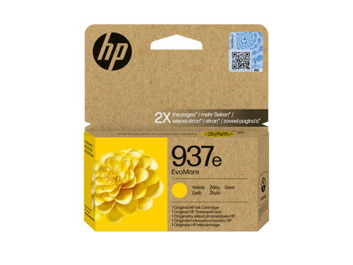 מחסנית דיו צהוב מקורית HP 937e EvoMore
