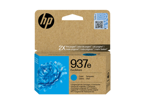 מחסנית דיו ציאן מקורית HP 937e EvoMore