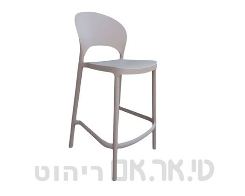 מלודי - כיסא בר צבע מוקה, מבט מהצד