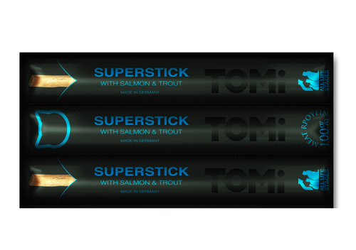 TOMI חטיף לחתול - סטיק סלמון וטורט 3 מקלות