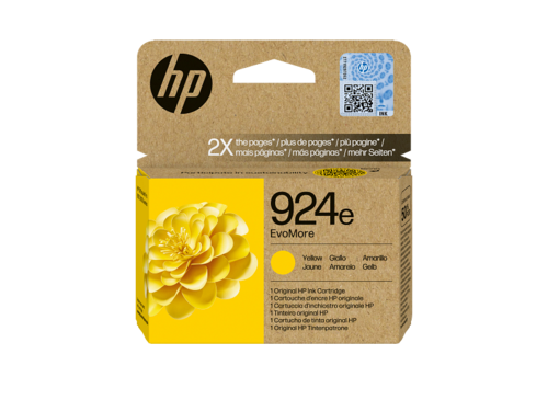 מחסנית דיו צהוב מקורית HP 924e EvoMore