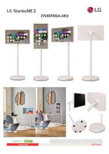 מסך מגע נייד LG StanbyME 2 בגודל 27 אינץ