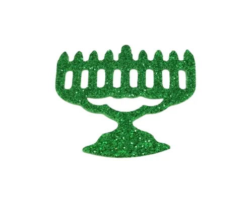 חיתוכי סול נוצץ דביק - חנוכייה - 120 יח'