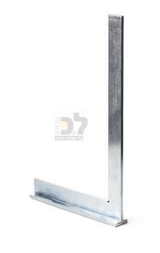 סרגל זוית כנף מפלדה למסגרים / רתכים (סרגל עם גב) 300x180 מ